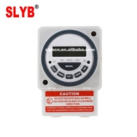Timer Digital Elektronik LCD Pintar SLYB Berkualitas Baik 16A Otomatis Mingguan Terprogram 240V SL289 Saklar Waktu dengan Penutup Pelindung