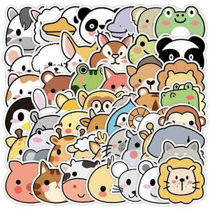 Latest Design Premium Luxury PVC Cartoon Print <b>Cute</b> Style Brand Labels 50 Pieces - Product Image 4