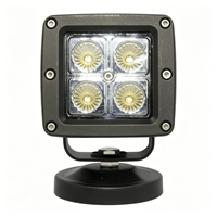 Projecteur de travail LED rectangulaire 3,3 pouces 40W, étanche IP68, 12-48V, 2880 Lumens, lampe auxiliaire de conduite pour voiture tout-terrain, camion, chariot élévateur