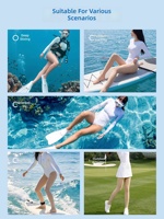 Collants de plongée transparents UPF 50 pour femmes, avec logo personnalisé, protection UV, séchage rapide, vente en gros