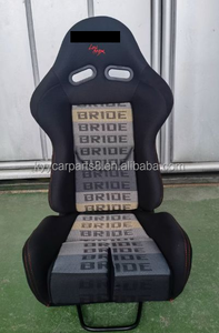 Sièges baquets de course <span class=keywords><strong>RECARO</strong></span> à succès, tissu noir et jaune avec rails à double verrouillage, universels pour la modification de voitures de course - Product Image 3