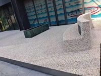 Revêtement liquide à base d'eau RHEIN, texture galet naturel, séchage rapide, application au couteau pour murs, sols, acier inoxydable