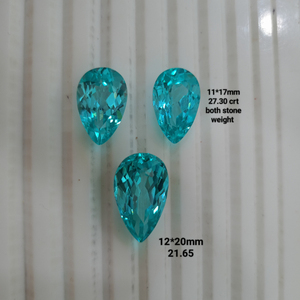 Piedra preciosa YAG cultivada en laboratorio, corte pera, claridad brillante, facetada, calidad premium, para la fabricación de joyas, hecha a mano. - Product Image 2