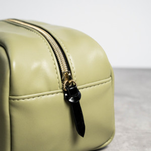 Leather Cosmetic Pouch ISO BSCI Factory Portable Storage <b>Bag</b> for <b>Women</b> <b>Toiletry</b> Organizer with Custom Logo OEM - Product Image 4