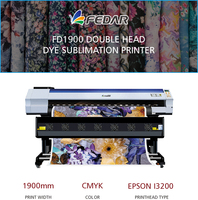 Plotter de Inyección de Tinta para Sublimación Automática de 1.9 m (6 pies) de Ancho, con Dos Cabezales I3200, Impresión de Rollo a Rollo en Papel y Ropa, 1 Año de Garantía