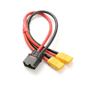 Câble QS8 mâle vers XT90 femelle en PVC, plaqué or, en cuivre, 1 ou 2 parallèles, adaptateur double connecteur anti-étincelles pour batterie Lipo RC EV - Product Image 2