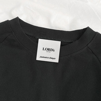 Étiquettes de vêtements personnalisées de haute qualité pour col de chemise, étiquettes tissées sur mesure, logo de marque pour vêtements