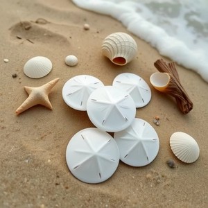 Moneda de mar de resina de 6CM para decoración de Acuario, pecera mediterránea simulada, decoración del hogar, piezas colgantes de adornos de micropaisaje - Product Image 1