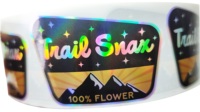 Pegatina Holográfica con Efecto Reflectante, Resistente a los Rayos UV e Impermeable, con Logotipo Personalizado, para Marcos de Fotos, Velas y Manualidades