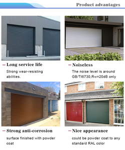 Porte roulante de <span class=keywords><strong>garage</strong></span> automatique à bas prix Portes de <span class=keywords><strong>garage</strong></span> électriques enroulables de couleur blanche - Product Image 4