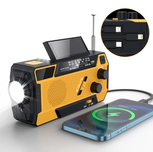 Đa chức năng đài phát thanh Hand Crank năng lượng mặt trời USB FM/ AM thời tiết Radio khẩn cấp Đèn pin ngân hàng điện rất chất lượng âm lượng cao đài phát thanh - Product Image 2