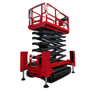 Plateforme élévatrice télescopique hydraulique certifiée CE ISO 6-12m pour entrepôt industriel, avec moteur, pompe et boîte de vitesses intégrés - Product Image 1