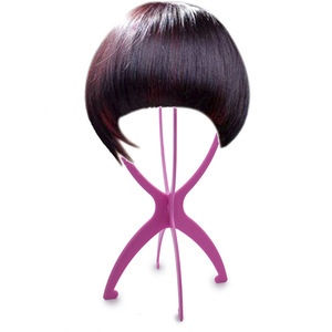 Nouveau type pas cher <span class=keywords><strong>prix</strong></span> vente chaude pliant portatif coloré en plastique perruque et chapeau présentoir fait main support de stockage rack - Product Image 3