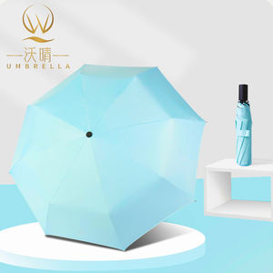 Parapluie à trois plis manuel en caoutchouc, os, bois, modèle personnalisé, 1 pièce - Product Image 4