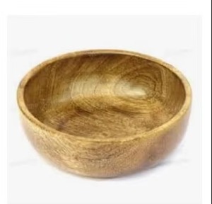 Tazón de madera fabricado en India, tazón de madera duradero hecho a mano para uso en el hogar, cocina y restaurante, disponible para la venta. - Product Image 1