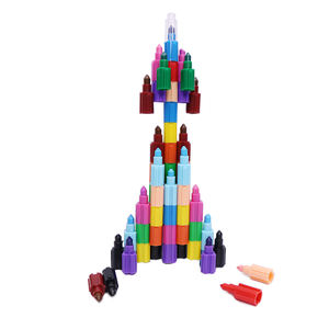 ファンシーパステルワックスジェル蛍光ペンミニクレヨンマルチカラーオイルパステルペインティングマーカースモールビルディングブロッククレヨンカラーセット - Product Image 5