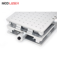 Machine de marquage laser CO2/fibre/UV MODLASER, plateforme mobile sur axe X, table de travail optique unidimensionnelle/bidimensionnelle 0-20 mm