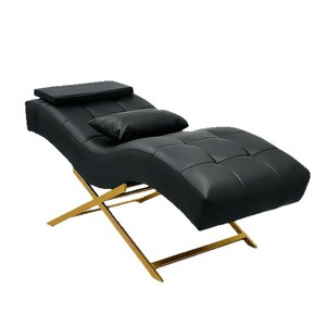 Cama Multifuncional en Forma de S de Cuero Sintético Moderno para Belleza, Uñas y Pestañas, Mesa de Masaje para Salón de Belleza, Muebles de Salón - Product Image 1