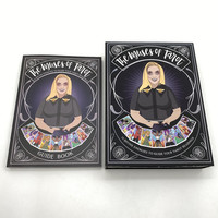 Impression de jeux de cartes personnalisés avec boîte, cartes de tarot à dorure à chaud, cartes de tarot personnalisées à dorure à chaud, sans MOQ, jeux de cartes de tarot imprimés en couleur pleine.