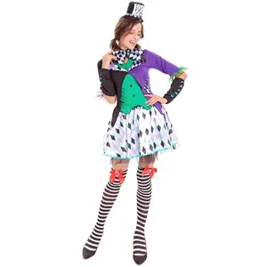 European and American sexy clown suit role play Halloween costume foreign trade women's game uniform