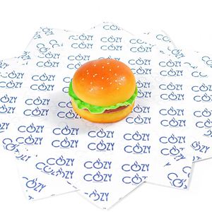 Custom Logo Printed Single Side Greaseproof Waterproof Food Grade Packaging for Pizza Burgers Cookies-Recyclable Eco-friendly - Product Image 4