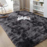Tapis à poils longs en peluche pour salon, tapis shaggy moelleux pour chambre d'enfant