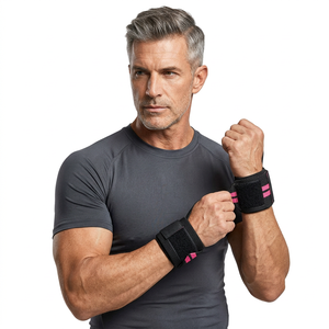 Bandes de poignet personnalisées pour la musculation, multicolores, respirantes, antidérapantes, solides, unisexes, avec logo personnalisé pour l'entraînement - Product Image 1