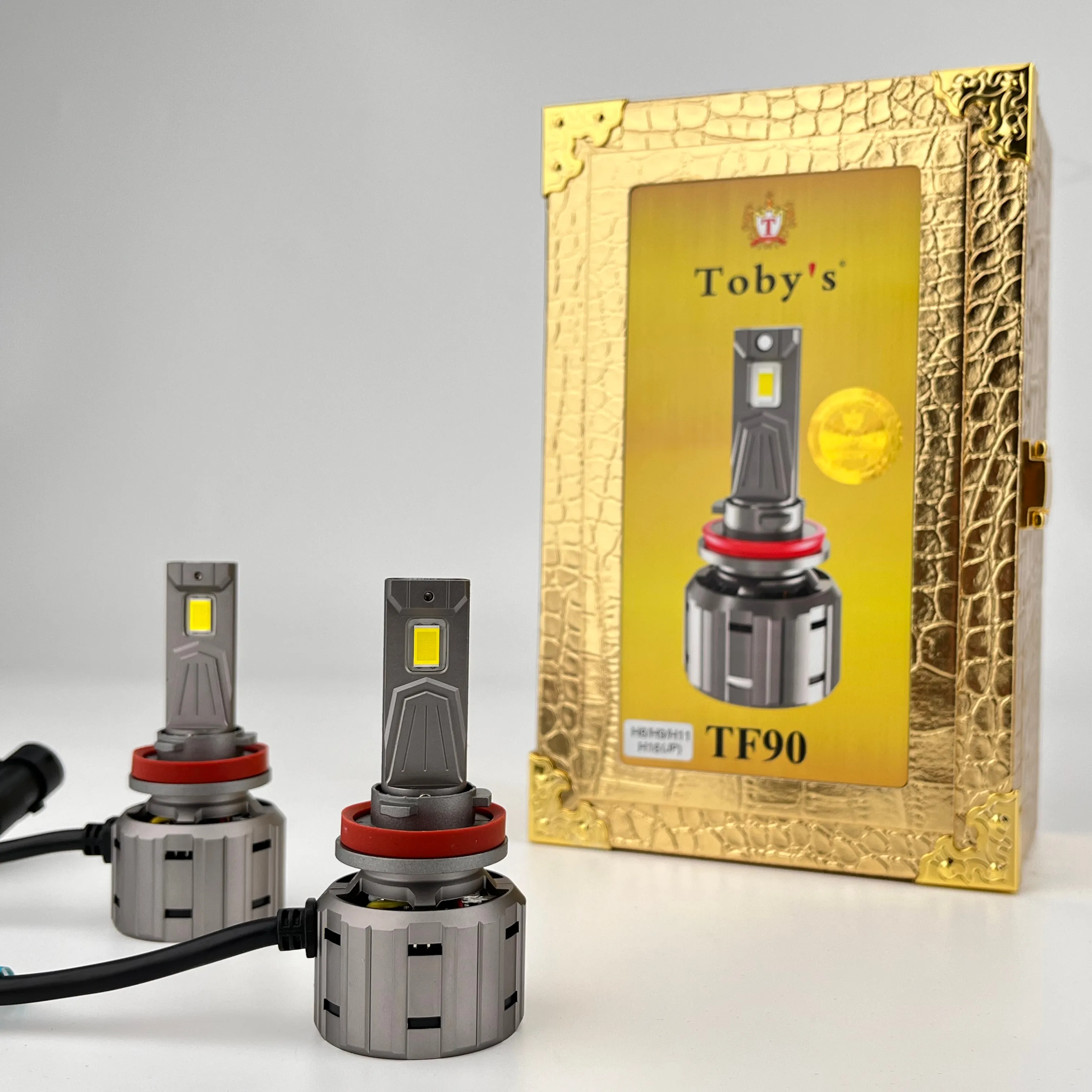 TF90 Car Light Bulb Canbus Auto Accessories H4 H11 Led H7 Csp 3570 H11 Dual Color Led Headlight 3 Color