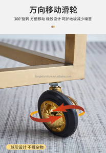 Carrito Auxiliar Rodante de Tres Niveles para Salón de Belleza, Carrito de Peluquería, Equipo de Belleza al por Mayor - Product Image 5