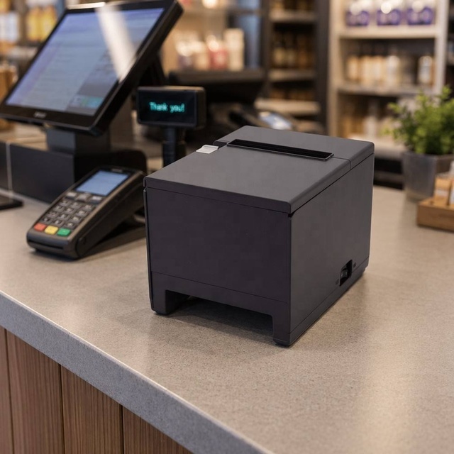 XP-80U 80mm Thermal Receipt Printer 200mm/s Direct Thermal USB Ethernet Auto Cutter POS Printer 1for Restaurant Retail