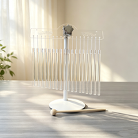 Campanas de Cristal de Cuarzo Transparente HF, Regalo, Campanas de Cristal para Sanación con Sonido de Templo, con Soporte, Instrumento Musical para Relajación