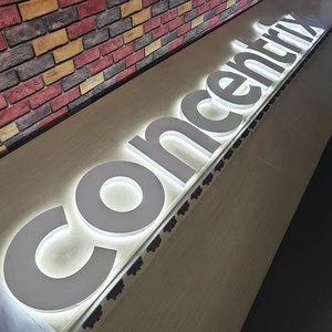 Insegna Aziendale Personalizzata in Acciaio Inox con Lettere Retroilluminate a LED, Insegna <span class=keywords><strong>Luminosa</strong></span> <span class=keywords><strong>per</strong></span> Negozi, Logo Aziendale Illuminato a LED con Effetto Halo, Insegna <span class=keywords><strong>Luminosa</strong></span> 3D - Product Image 4