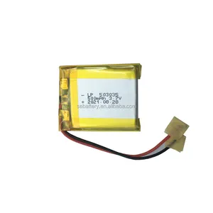 SUN EASE Small PCM Li-polymer Battery LP 503035 500mAh 3.7Volt Li po akku 3.7v 500mah lipo battery