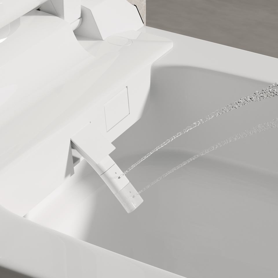 Sampling Method Remote Sensing Floor Standing Automatic Smart Toilet With Digital Display Heated Seat ...