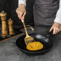 Ensemble d'Accessoires de Cuisine Écologiques en Acier Inoxydable avec Manche en Céramique, Comprenant Pelle, Fourchettes et Cuillères, pour la Maison et la Cuisine (Batterie de Cuisine)