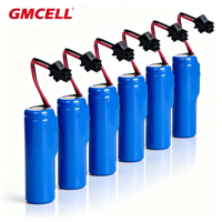 Batterie Li-ion rechargeable 3.7V INR 18650 de grande capacité 2600mAh avec 500 cycles de charge, cathode LiCoO2 -20-60 ℃   Température de fonctionnement-GMCELL