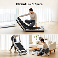 Tapis de course portable sous le bureau, pliable, antichoc, structure fine, pour exercices de fitness en intérieur