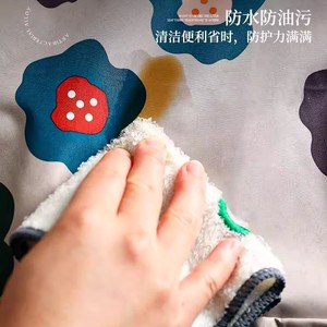 Floral Water Repellent <b>Apron</b> Polyester Cotton Daily Cooking Use Simple Pattern <b>Kitchen</b> <b>Apron</b> - Product Image 3