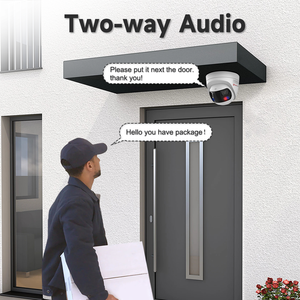 Cámara IP HK OEM de 8MP con Doble Lente Panorámica, Luz Roja y Azul de Disuasión Activa, PoE, IP67, Audio Bidireccional, Visión en Color, Totalmente Metálica - Product Image 6