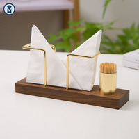 Porte-serviettes en bois massif pour restaurant, support de serviettes de table multifonctionnel, boîte à cure-dents, porte-serviettes