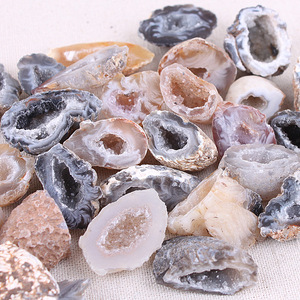 Naturale Agata Geode di Cristallo All'ingrosso Ruvido <span class=keywords><strong>Pietre</strong></span> Geode Scavata - Product Image 6