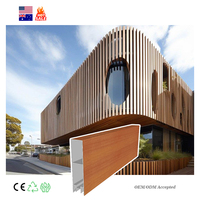 Panneaux de revêtement mural extérieur pour bâtiments, en aluminium imitation bois, imperméables, ignifuges et écologiques