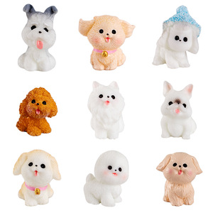 Figuras de Perros de Resina Pequeñas, Juguetes Realistas de Cachorros, Manualidades Educativas de Perros y Animales, Decoraciones <span class=keywords><strong>para</strong></span> Pasteles de Cumpleaños - Product Image 5