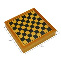 3 in 1 국제 체스 보드 다기능 보드 게임 카드 도미노, 비행 체스 어린이 성인