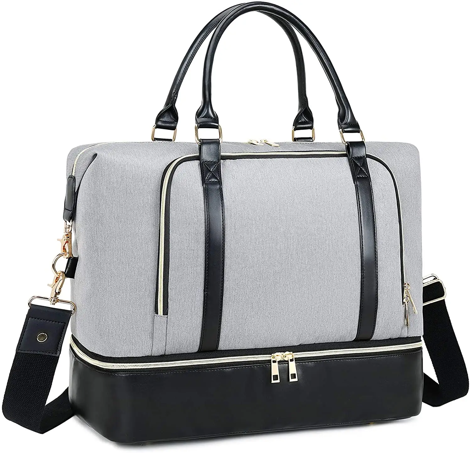 Waterdichte Vrouwen Dames Weekender Reizen Tote Overnachting Duffle Handbagage Met Bagage Mouw