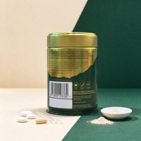 Boîte en métal vide de qualité alimentaire pour thé, matcha, café – Contenant hermétique rond en métal pour emballage
