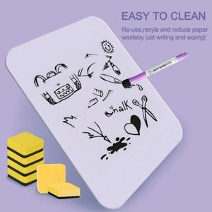 Small Magnetic <b>Desk</b> Board Colored Framed Double Sided Whiteboard for Children <b>Drawing</b> - Product Image 4