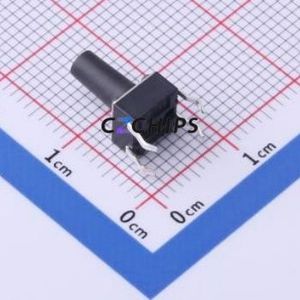 TS-1095PD-A135B2-D2 Tactile Switch Through hole-4P,6x6mm Switch Single Pole Single Throw Round Button 1.8N Through Hole - Product Image 2