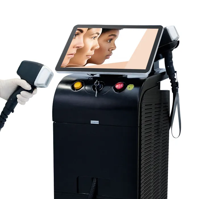 Mesin Laser Penghilang Rambut, Laser Penghilang Rambut Diode 1600W Titanium Display 4K