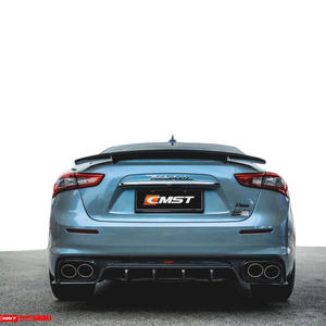 Kit carrosserie en fibre de carbone 2018-2019 pour Maserati <span class=keywords><strong>Ghibli</strong></span> dans le style CMST, lèvre avant, diffuseur arrière, jupes latérales et spoiler de coffre, lifting - Product Image 3